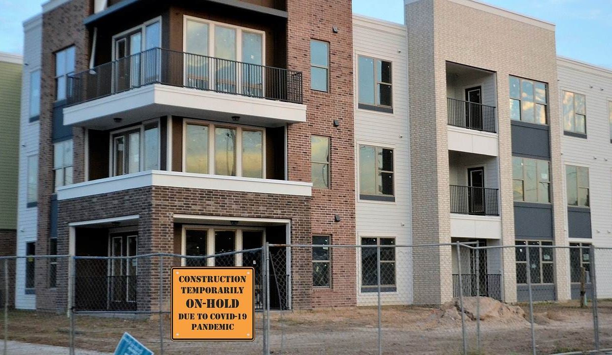 palazzo con divieto di accesso. immobili e covid-19. tendenze su Milano