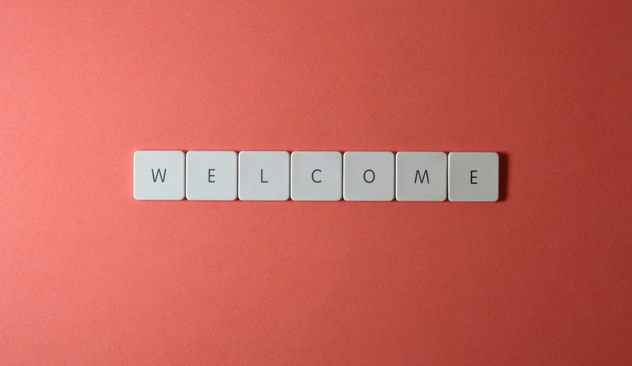 lettere welcome per indicare verbale di consegna
